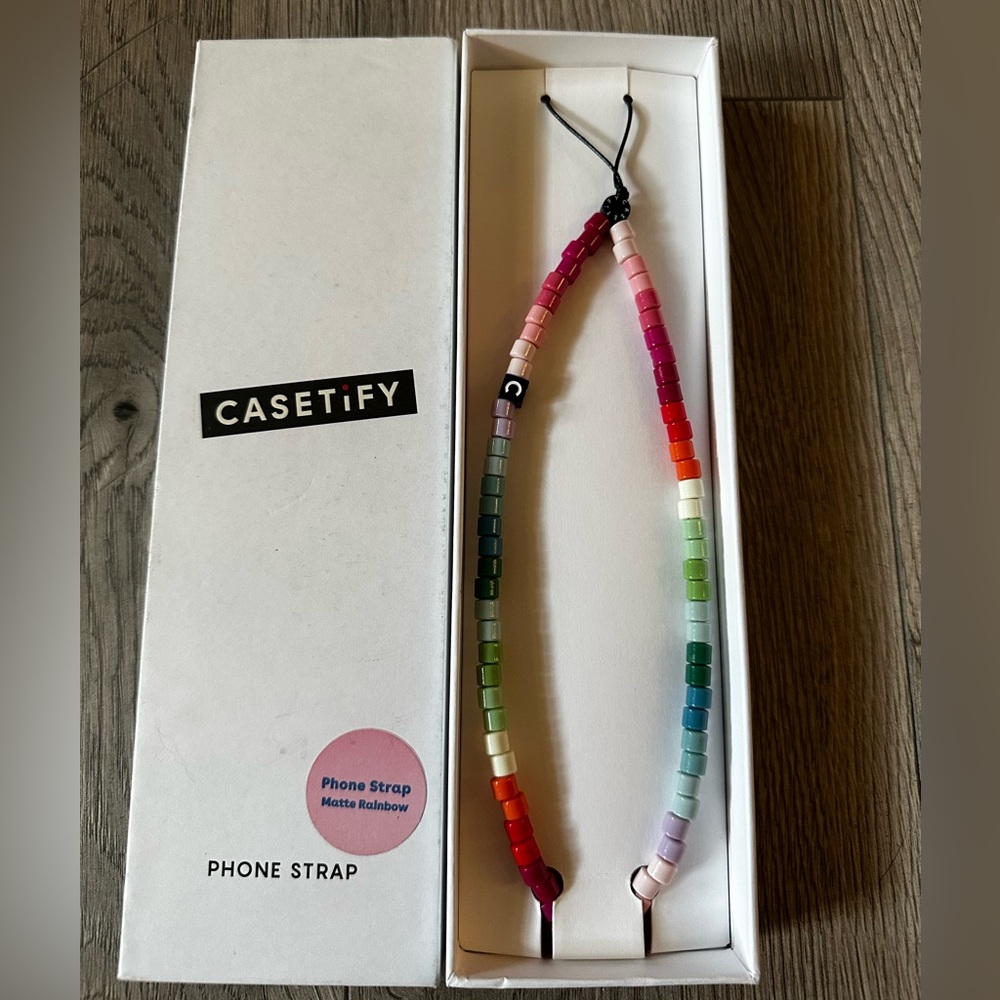 Casetify Phone strap matte rainbow